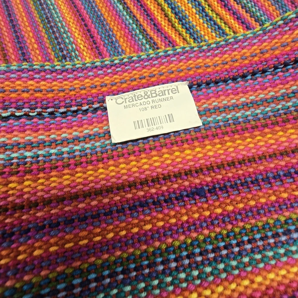 Crate & Barrel Mercado Woven Runner 108